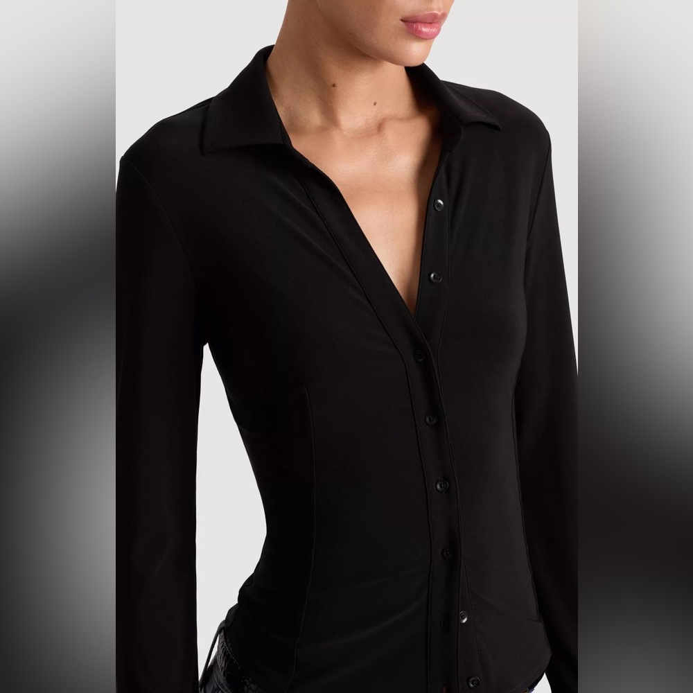 Zara Black Button Down Shirt